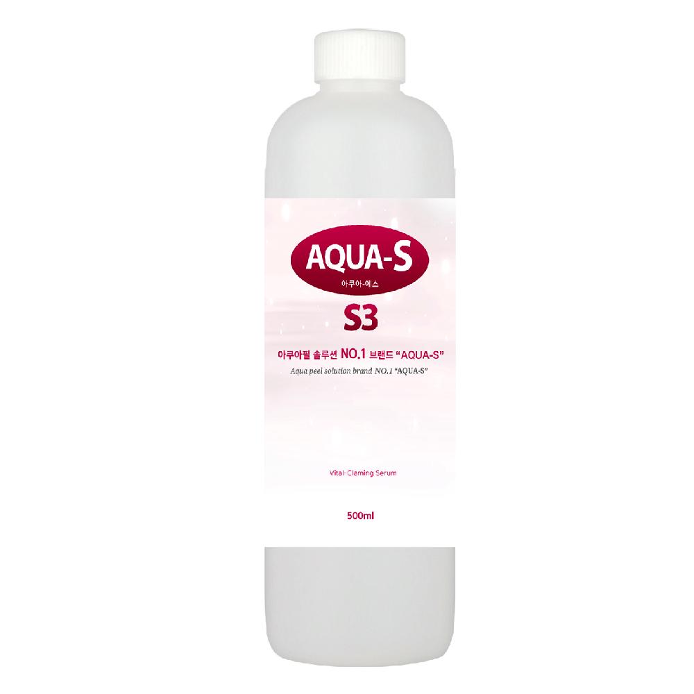 AQUA-S (500ml) Aqua Peel Solution (AHA / BHA / Moisture)